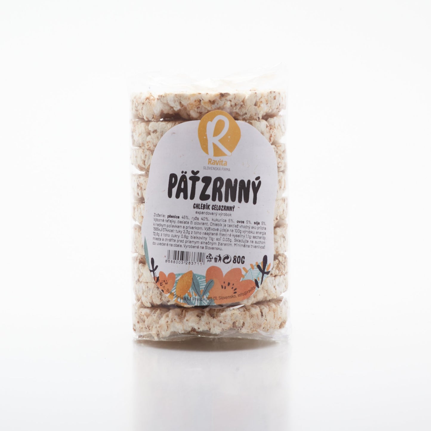 Chlebík päťzrnný 80g