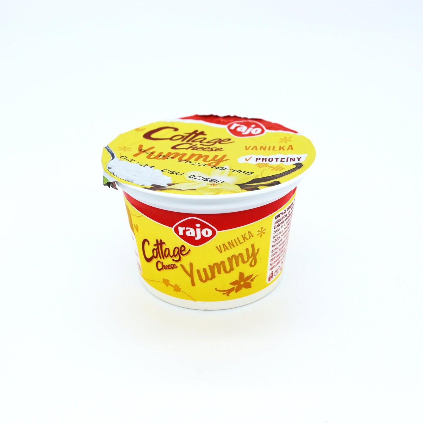 Cottage cheese Rajo Yummy Vanilka 180g