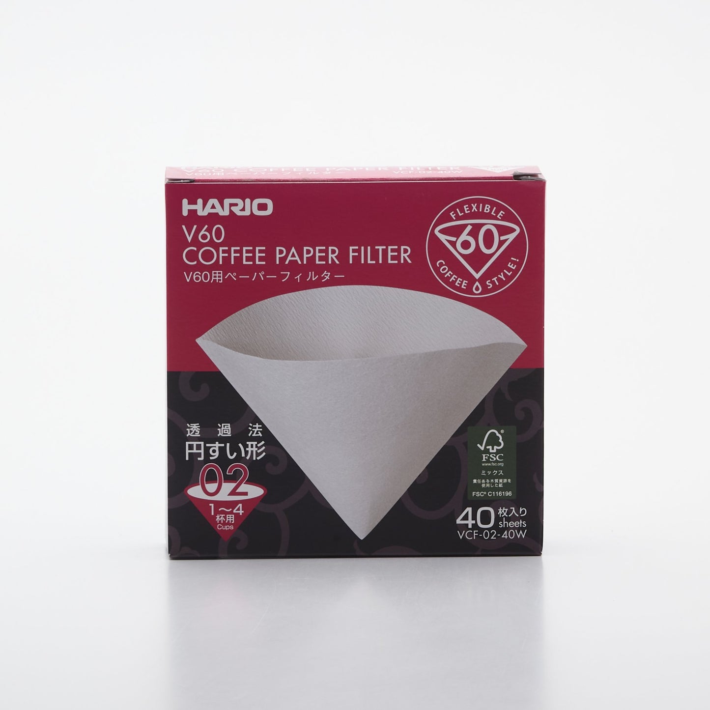 Hario Papierové filtre V60-02 (40 ks)