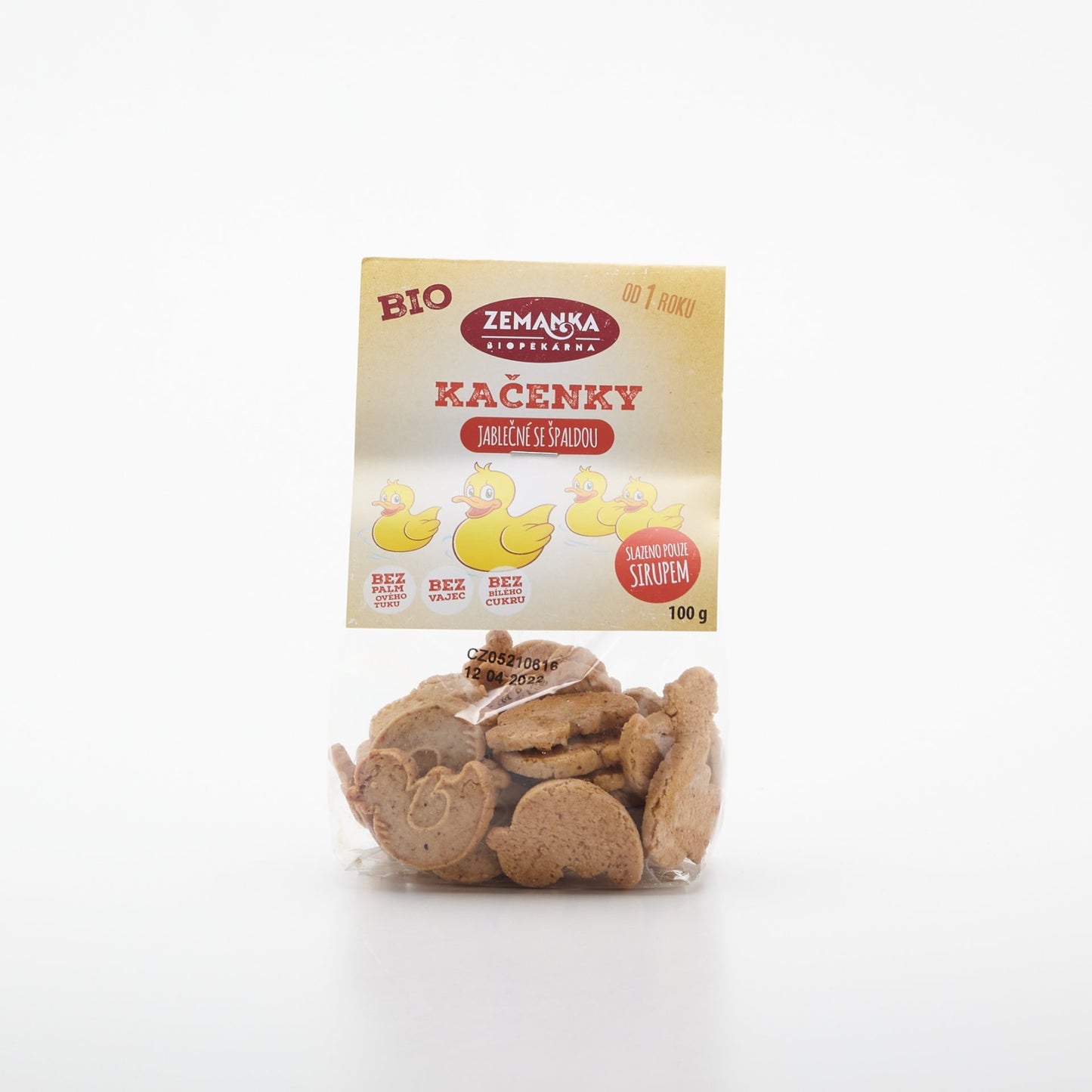 BIO Jablkové kačičky 100g