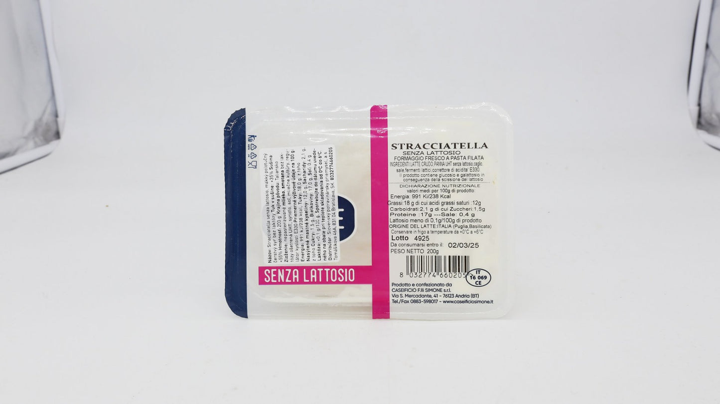 Stracciatella bez laktózy 200g