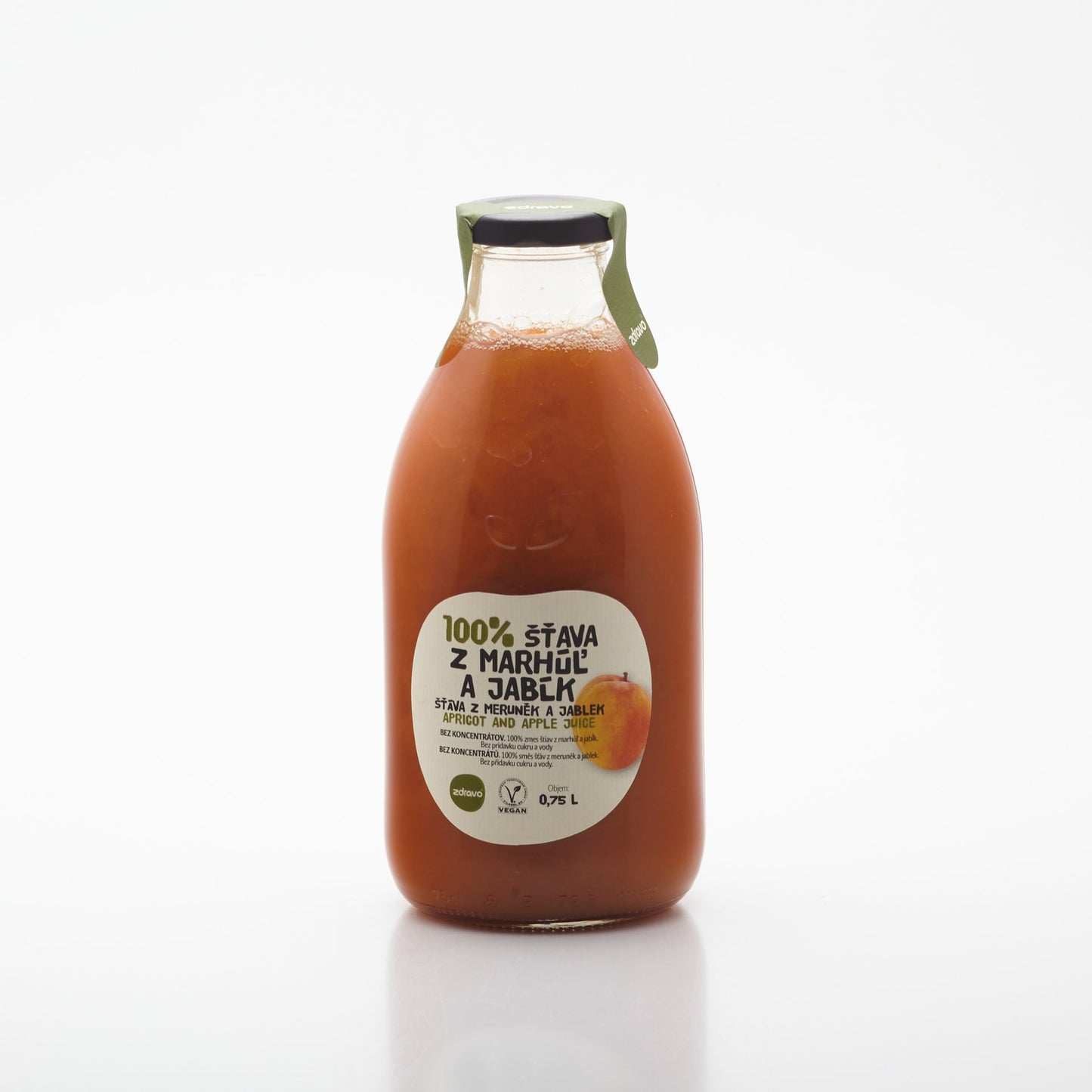ZDRAVO šťava marhuľa-jablko 0,75l