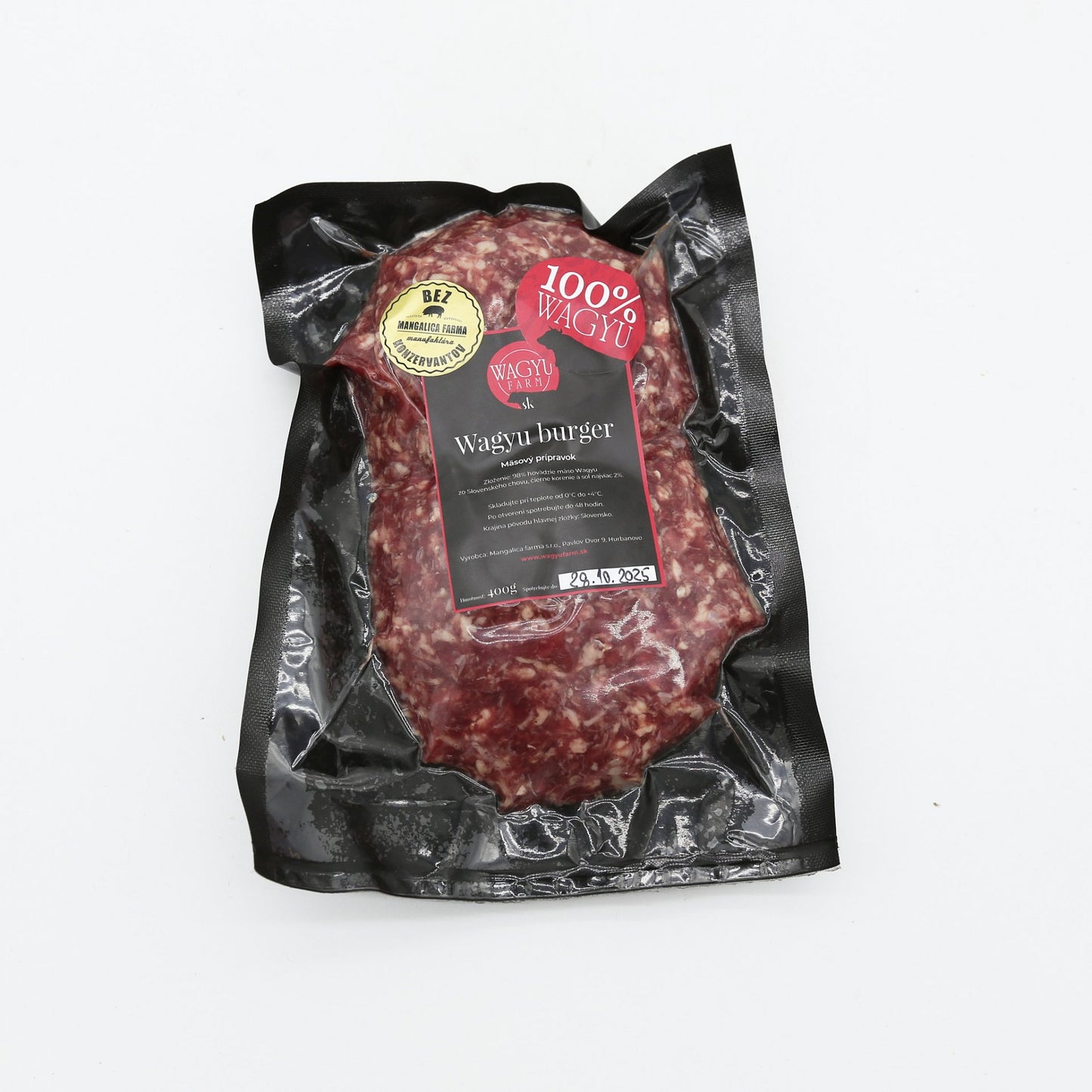 100% Wagyu burger kg