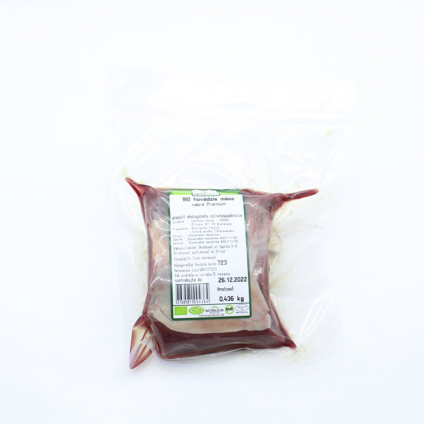 BIO hovädzie rebrá Premium