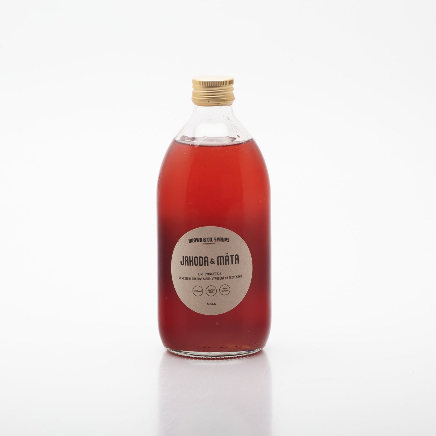 BROWN&Co. Syrups - Jahoda&mäta 500ml