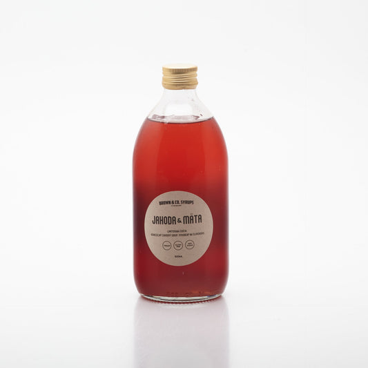 BROWN&Co. Syrups - Jahoda&mäta 500ml