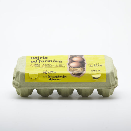 Farmárske vajcia voľný výbeh 10ks