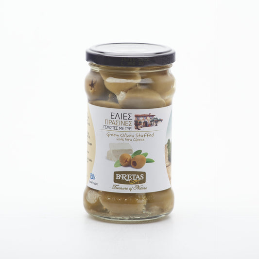 Grécke olivy plnené Feta syrom 290g