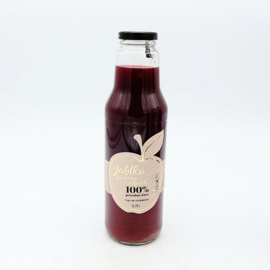 Jablko-čierna ríbezla prírodna šťava