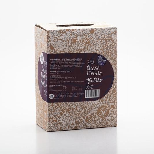 Jablková šťava s čiernou ríbezlou 3l